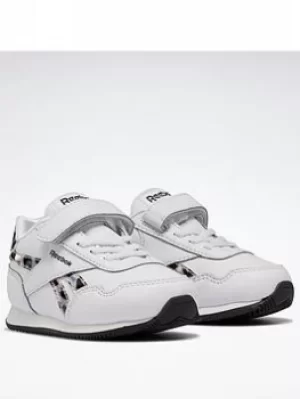Image of Reebok Royal Classic Jogger 3 Shoes, White/Black, Size 3.5