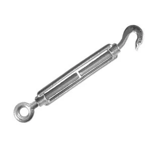 Image of Faithfull Straining Screw 10mm Hook & Eye Galvanised 133mm