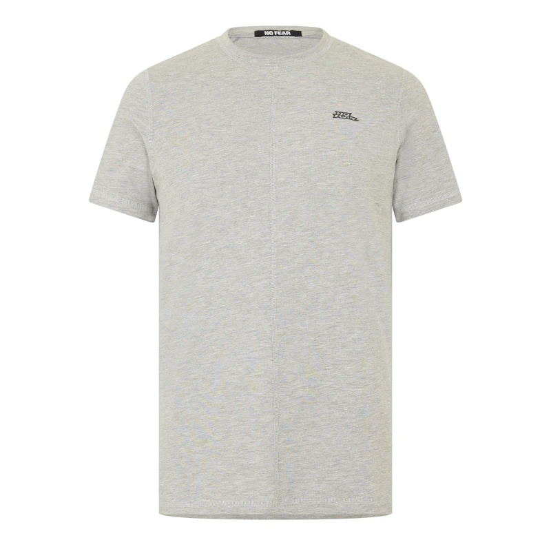 Image of No Fear Mens Panel T-Shirt Grey male S