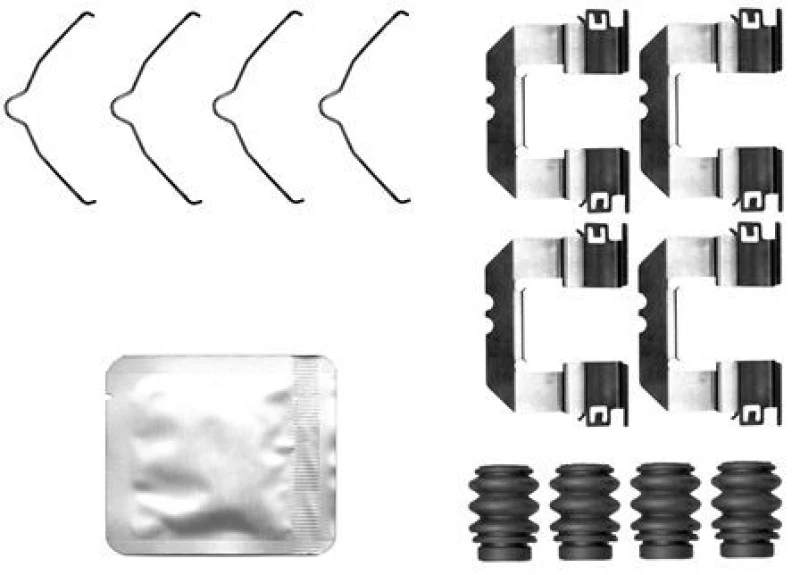 Image of Brake pad fitting kit TEXTAR 82563500