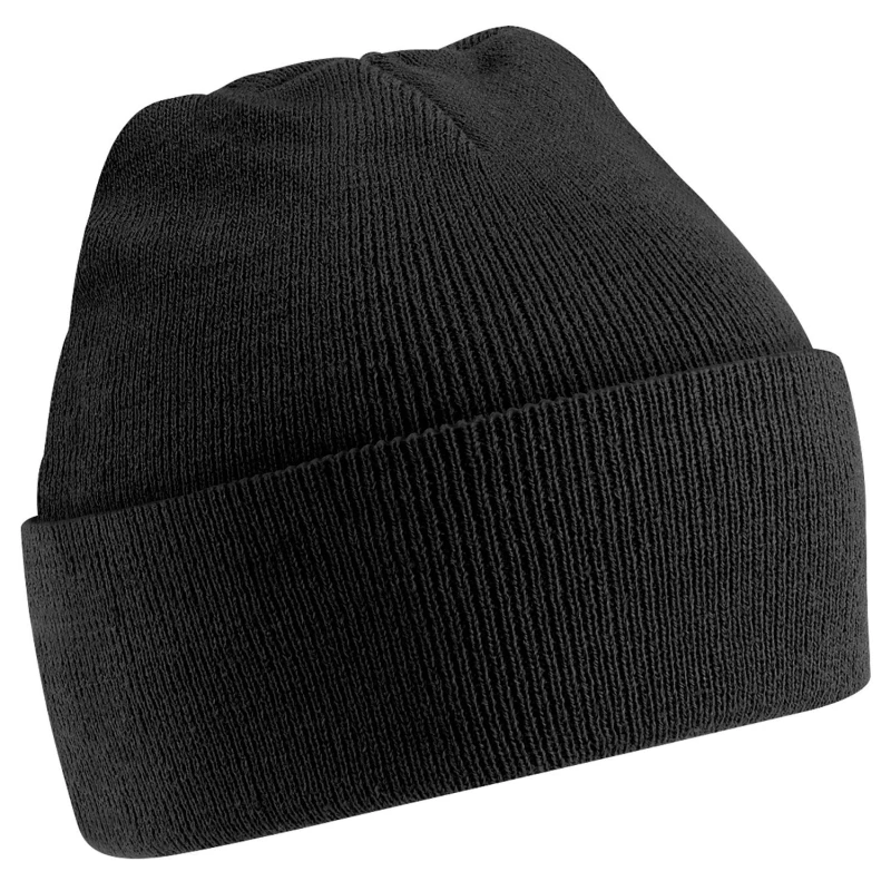 Image of Beechfield Beechfield Men Soft Feel Knitted Winter Hat in Black One Size Male 5055747801941