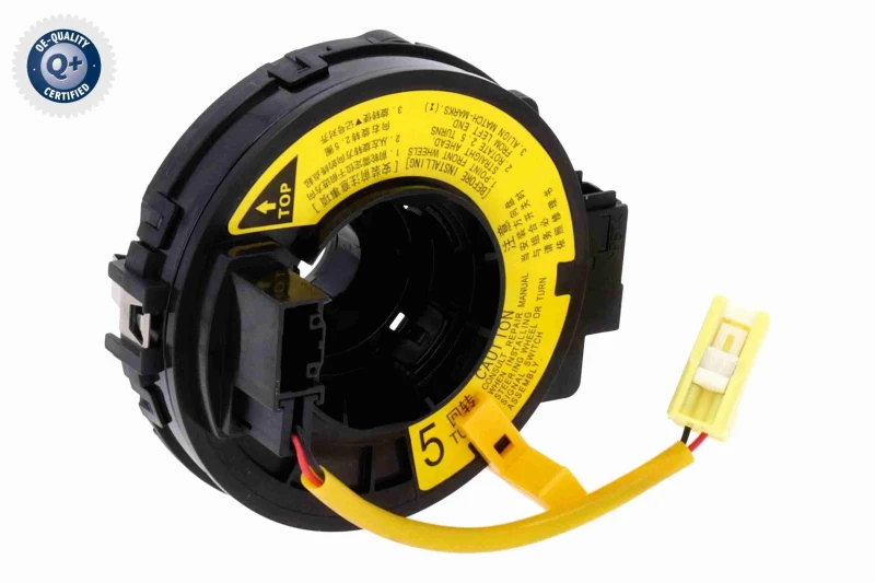 Image of VEMO V70-72-0492 Clock spring Q+, original equipment manufacturer quality Clock spring (4826)