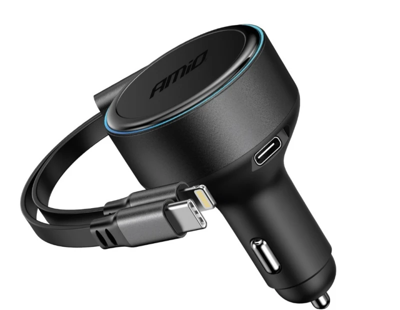 Image of AMiO 04370 Car mobile phone charger Black Car mobile phone charger (100026)