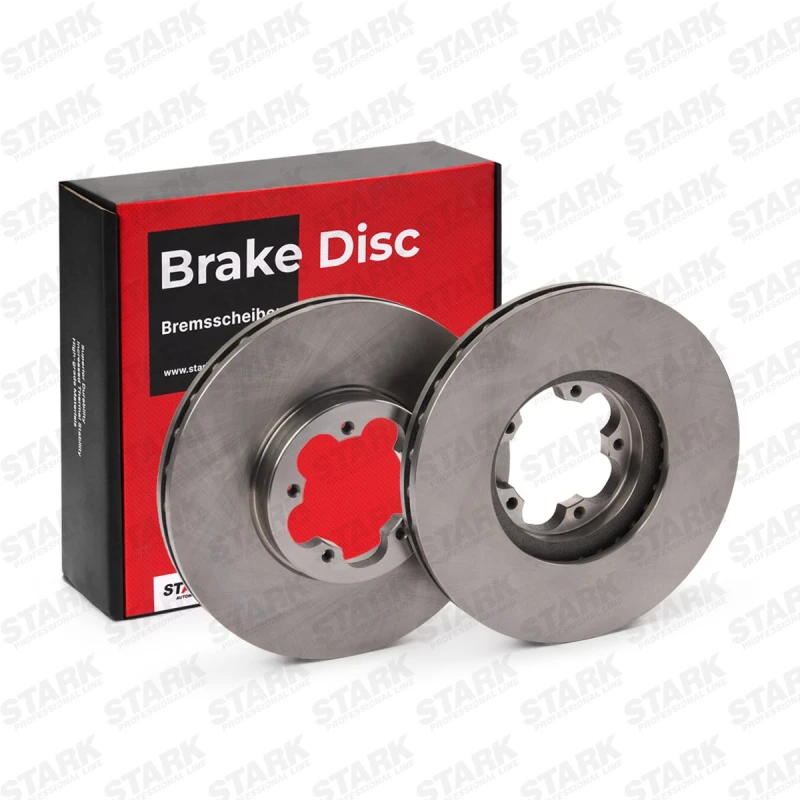 Image of STARK SKBD-0022196 Brake disc Front Axle, Vented, Cast Iron, Uncoated, Untreated, without bolts/screws Cast Iron Brake Disc (82)