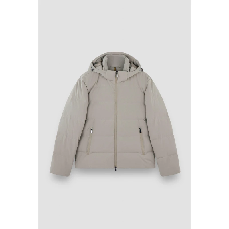 Image of Paul And Shark Mens Typhoon Short Puffer Jacket Beige male S