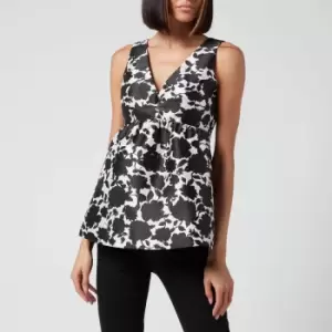 Image of Kate Spade New York Womens Bi-Color Soiree Top - French Cream - M