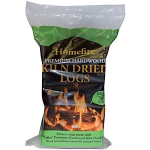 image of Homefire Hardwood Kiln Dried Logs - 10Kg Bag