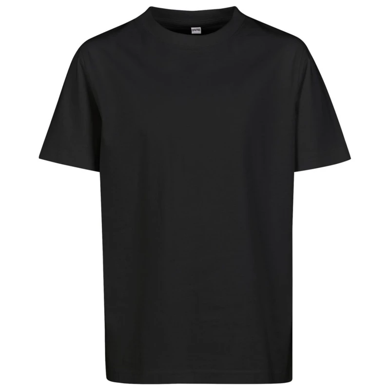 Image of Build Your Brand Plain Dark Grey T-Shirt in Black Size: 4-6 Years Black Unisex 4-6 Years