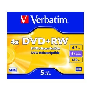 Image of Verbatim 4x 4.7GB Blank DVDRW