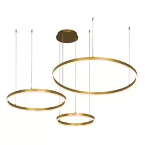 Image of Larissa Galata Ceiling Pendant Light 136W 3000K Brushed Gold Dimmable
