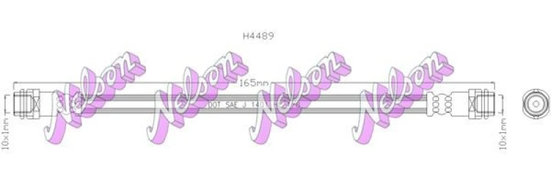 Image of Brake hose KAWE H4489