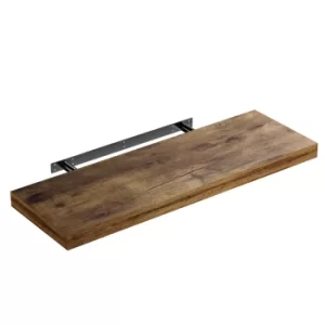 image of CASARIA Floating Wall Shelf with Wall Mount 70cm Dark Oak