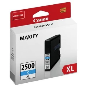 Image of Canon PGI2500XL Cyan Ink Cartridge
