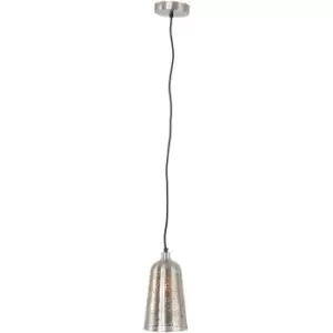 Image of Sienna Eliza Dome Pendant Ceiling Lights Silver Coating, Perforated