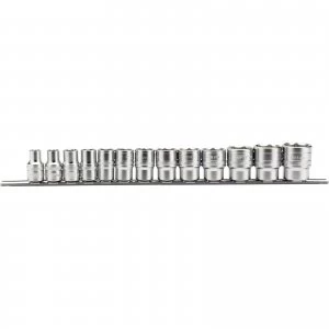 Image of Draper Expert 13 Piece 1/2" Drive Socket Set Imperial on Rail 1/2"