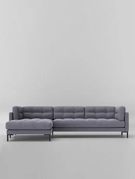 Image of Swoon Landau Smart Wool Corner Sofa - Left Hand Side - Corner Sofa - Anthracite