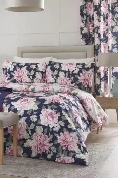 image of Kirsten' Bold Heritage Floral Print Duvet Cover Set