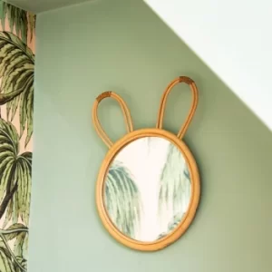 Image of Sass & Belle Rattan Bunny Mirror