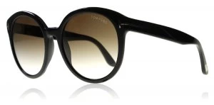 Tom Ford Phillipa Sunglasses Shiny Black 01G 55mm