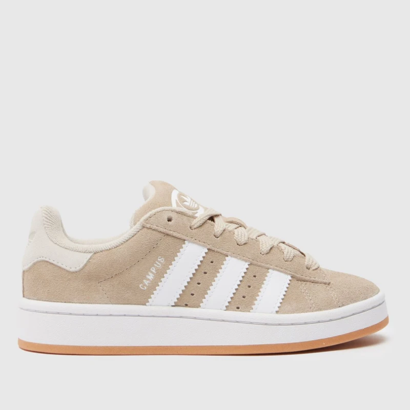 Image of adidas white & beige campus 00s Youth trainers White & Beige UK 3 (EU 35½)