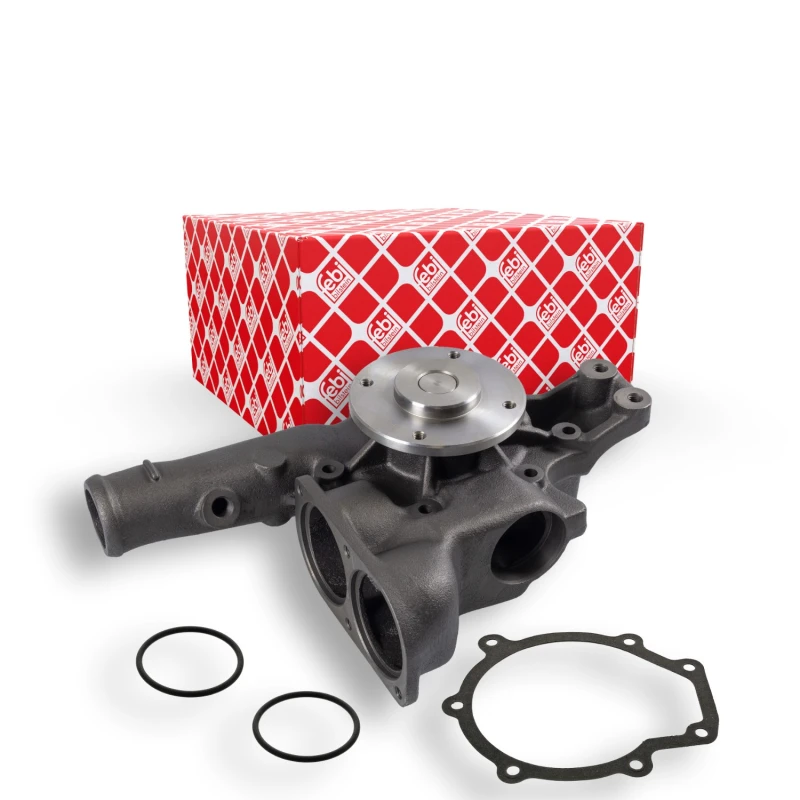 Image of FEBI BILSTEIN 40752 Water pump Grey Cast Iron, with gaskets/seals Grey Cast Iron Water Pump (1260)