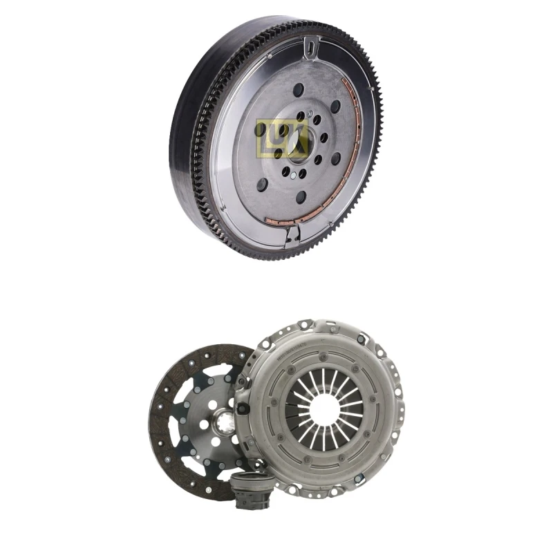 Image of RIDEX 479C4326 Clutch with clutch pressure plate, with screw set, for engines with dual-mass flywheel Clutch Kit (479)