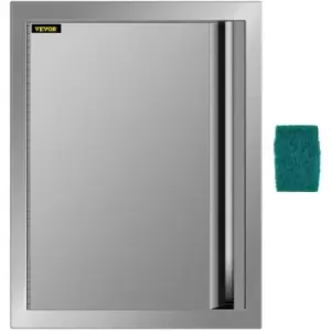 Image of VEVOR Outdoor Kitchen Doors 17 x 24" BBQ Access Door 304 Brushed Stainless Steel BBQ Door for Outdoor Kitchen BBQ Island