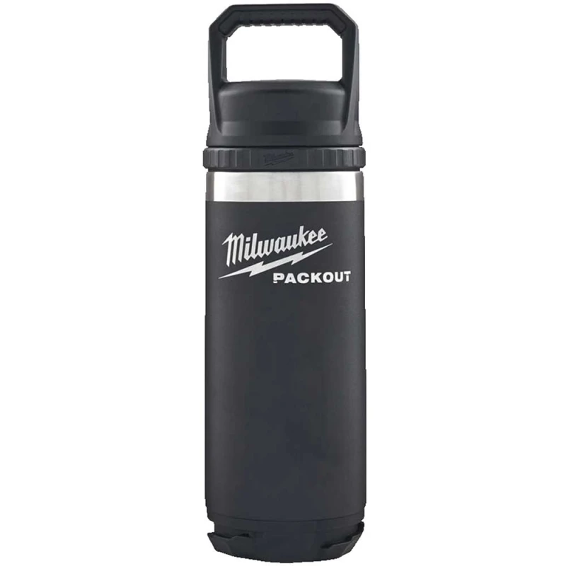 Image of Milwaukee Packout Drinks Bottle Chug Lid Black 532ml 4932493992