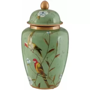 Image of Tropical Turquoise Large Ceramic Jar - Premier Housewares