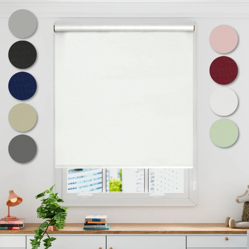 Image of Emma Barclay Blackout Roller Blind Thermal White unisex 120cm