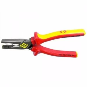 Image of C.K Tools Redline VDE Insulated Professional Linemans Combination Pliers - 165mm