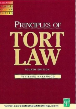Image of Principles of Tort Law by Harpwood Paperback
