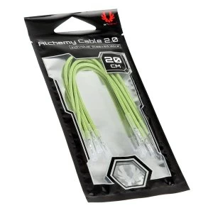 Image of BitFenix Alchemy 2.0 PSU Cable 5x 20cm - NV Green