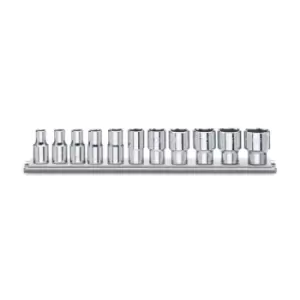 Image of Beta Tools 920A-AS/SB11 11pc 1/2" Square Drive Hex Imperial/AF Socket Rail Set