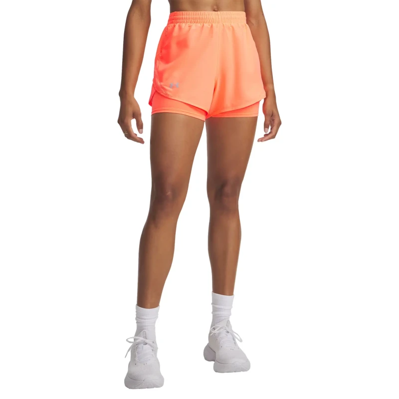Image of Womens 2-in-1 shorts Under Armour Fly-By Multicolore Female L