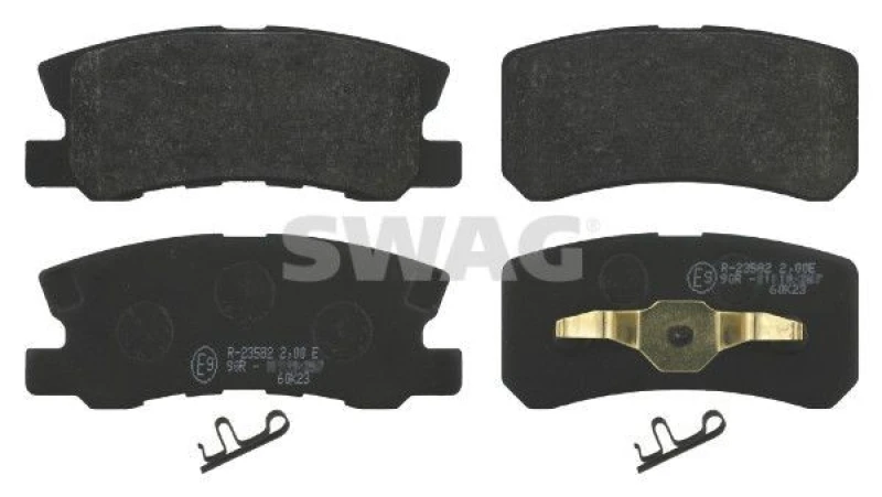 Image of Brake pad set SWAG 80 91 6583