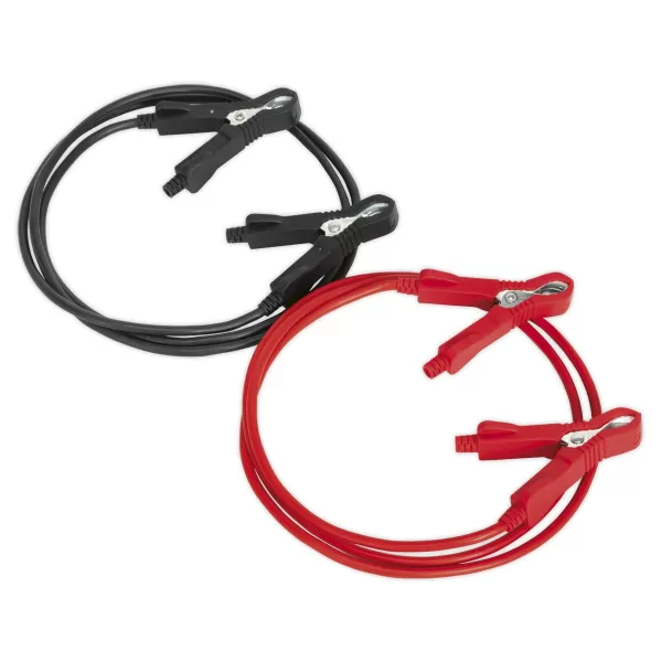 Image of Genuine SEALEY BC0515 Booster Cables 5mm² x 1.5mtr Copper 100Amp Motorcycle