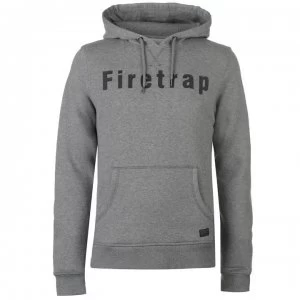 image of Firetrap Graphic OTH Hoodie - Grey Marl