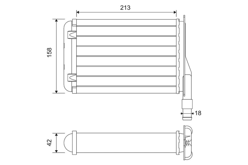 Image of Heater matrix VALEO 883790