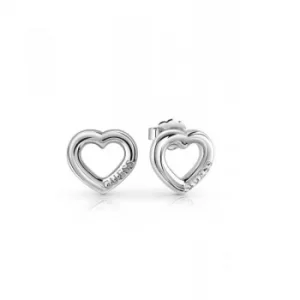 Image of Ladies Guess Grace Silver Earrings