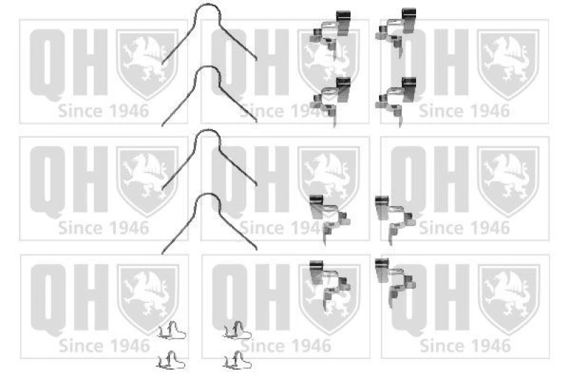 Image of QUINTON HAZELL Brake pad fitting kit QUINTON HAZELL BFK787