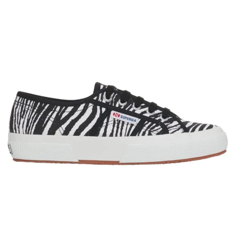 Image of Superga Womens Trainers Superga 2750 Zebra Print Blanc Female 36