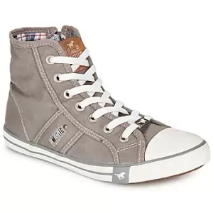 Image of Mustang GALLEGO womens Shoes (High-top Trainers) in Grey