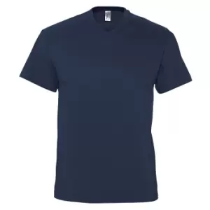 Image of SOLS Mens Victory V Neck Short Sleeve T-Shirt (L) (Navy)