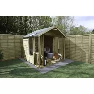 Image of Forest Garden Oakley 7 x 7ft Overlap Apex Summerhouse with Assembly