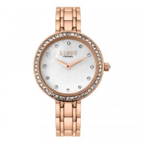 image of Lipsy Rose Gold Bracelet Watch with Mother-Of-Pearl Dial