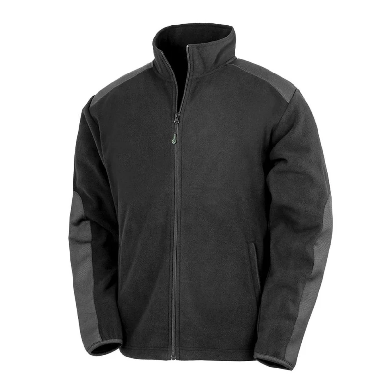 Image of Result Mens Heavy Duty Fleece Jacket in Black Size: XS Black Male XS