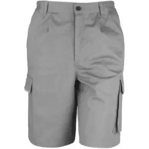 Image of Result Unisex Work-Guard Action Shorts / Workwear (XL) (Grey) - Grey