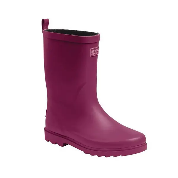Image of Regatta Fairweather Cosy Junior Wellies - Red C1
