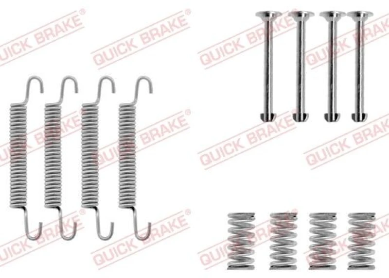 Image of QUICK BRAKE Brake shoe fitting kit QUICK BRAKE 105-0667